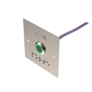 Capteur Infrarouge Lumineux Blanc/Vert, 12/24V Dc+Plaque Large P