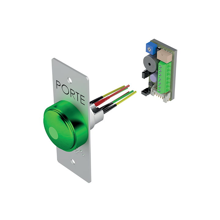 BP CHAMPIGN+PLAQUE ETROITE PORTE ET BRAILLE PORTE+BUZZER LED