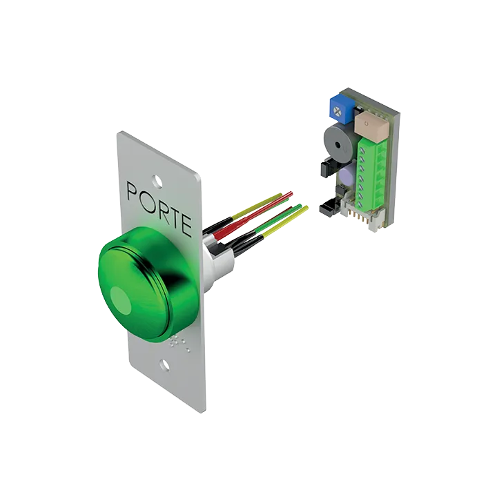 Bouton Poussoir Champign+Plaque Etroite Porte Et Braille Porte+Buzzer Led