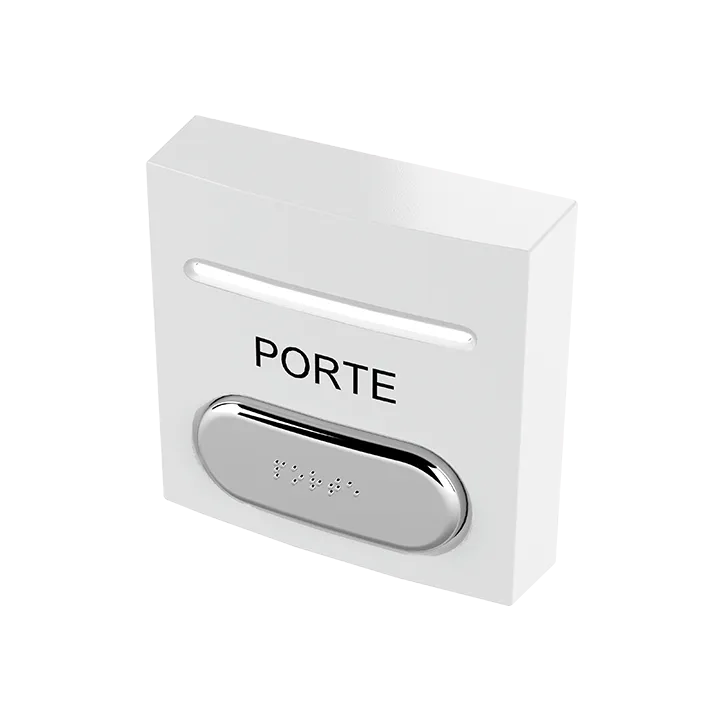 Bouton Pousso Ab No+Nc+Led Rouge Et Verte Buzzer Et Braille