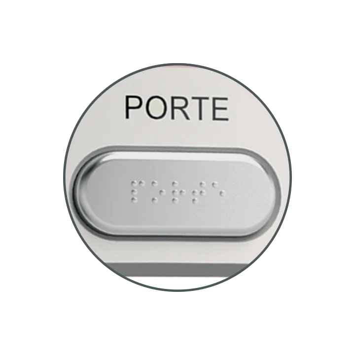 Bouton Pousso Ab No+Nc+Led Rouge Et Verte Buzzer Et Braille