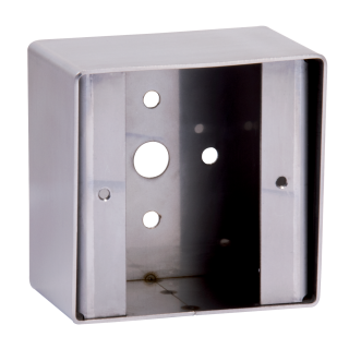 BOITIER INOX pour BOUTON POUSSOIR 83.3x83.5x46.8mm* CARRE(*)
