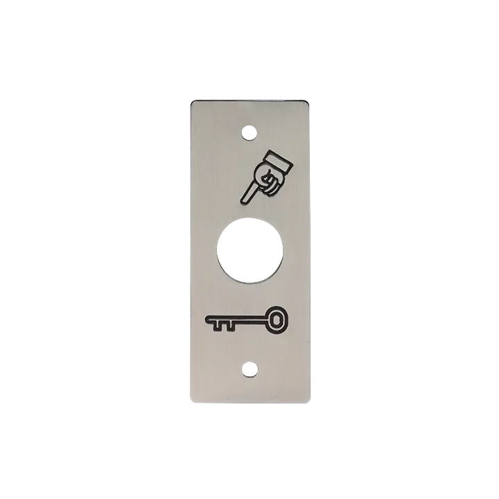Plaque Inox Pour Pb19 Pictos Doigt Et Cle