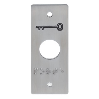 Plaque INOX pour PB19 pictos clé plaque rectangle*