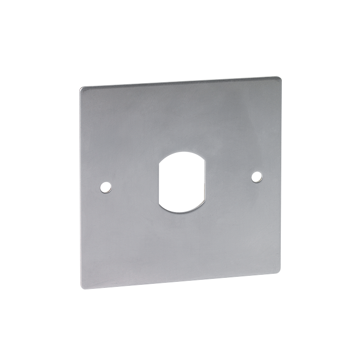 Plaque INOX avec empreinte pour tête de lecture(*)