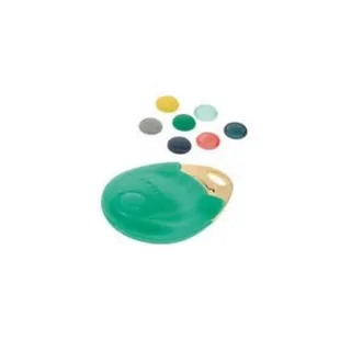 Badge 13,56M Turquoise & N° Grave & Pastil Rouge