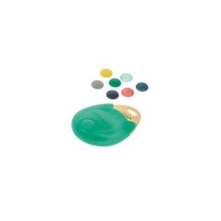 Cle 13,56M Turquoise & N° Grave & Pastil Rouge