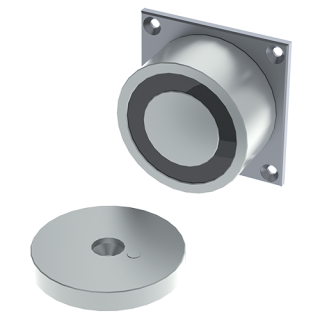 Ventouse Électromagnétique Ronde 200 Dan 12-24V Dc