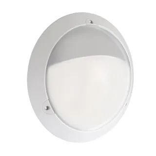 Hublot Voila Asymétrique Blanc Module Led 3600 Lm 4000K+Détecteur-Vav