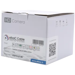Caméra Caméra Dôme Ip 5Mpx 2.8Mm Boîte 1 Pc