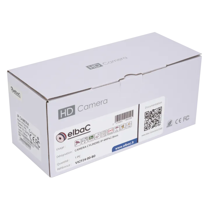 Caméra Cylindre Ip 4Mpx 2.8Mm Boîte 1 Pc