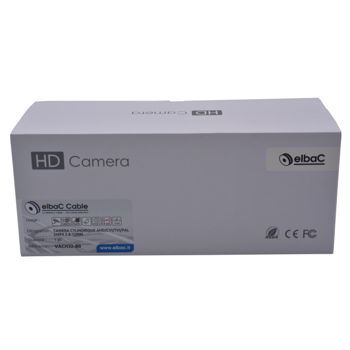Camera Cylindrique Ahd/Cvi/Tvi/Pal 2Mpx 2.8-12Mm Ir50M