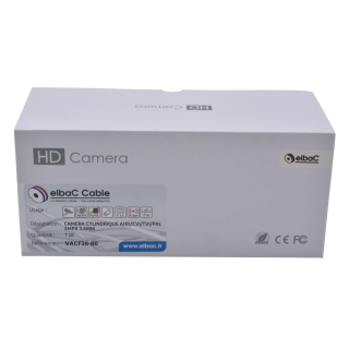 CAMERA CYLINDRIQUE AHD/CVI/TVI/PAL 2MPx F3.6mm IR20m