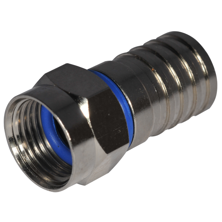 CONNECTEUR F  MALE A SERTIR Ø6.8mm Boite 100 PC