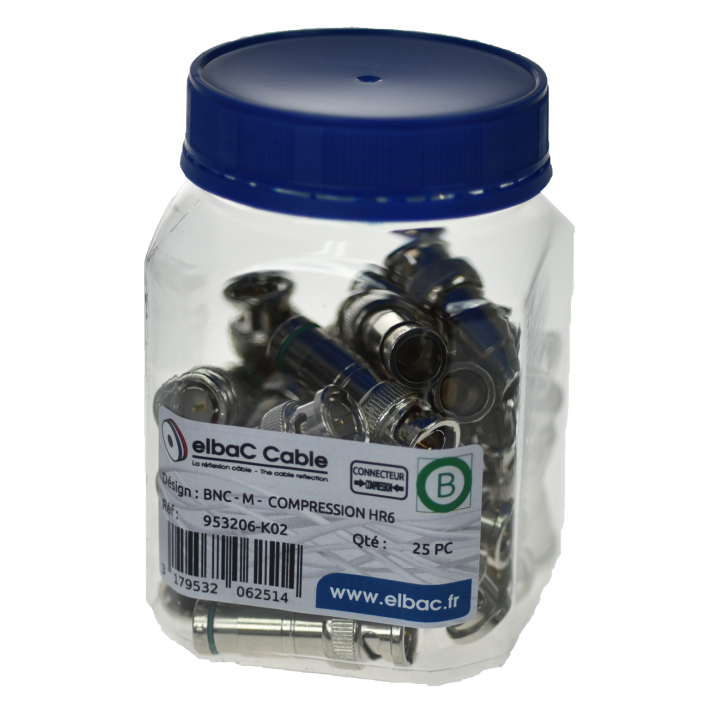Bnc - M Compression Hr6R / Idefi.110 Boite 25 Pc