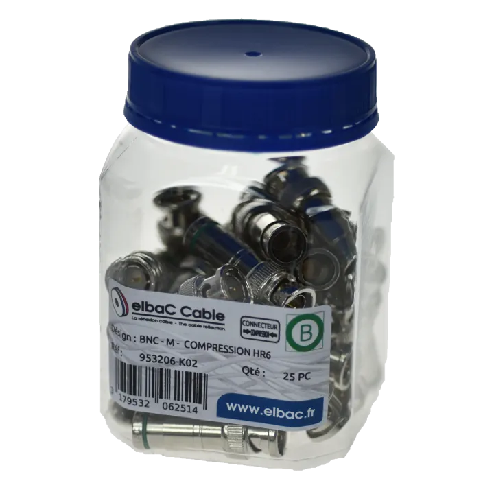 Bnc - M Compression Hr6R / Idefi.110 Boîte 25 Pc