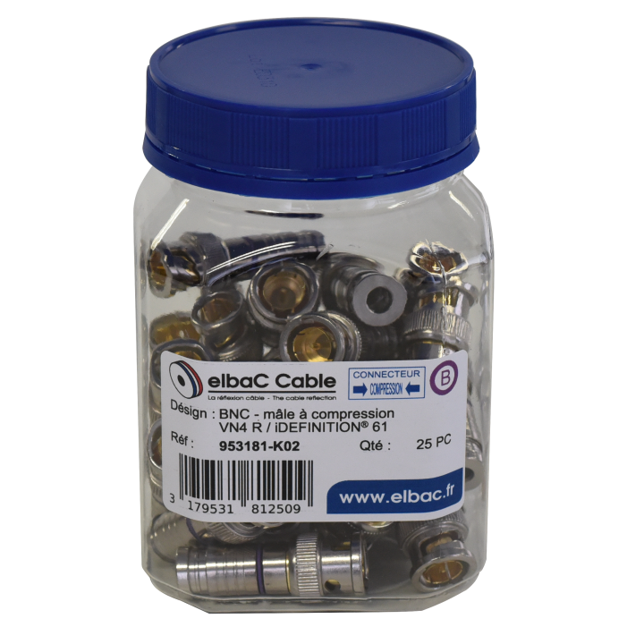 BNC à COMPRESSION pour cable VN4R/IDEF61 953181