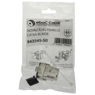 Noyau Rj45 Femelle Cat6A Blinde Sachet 1 Pc