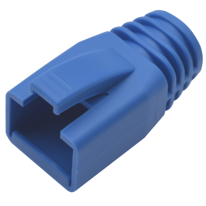 MANCHON BLEU RJ45 FTP CAT6 DIAM 7.5 Boite 50 PC