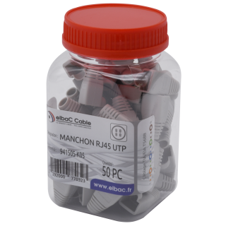 MANCHON GRIS RJ45 UTP Boite 50 PC