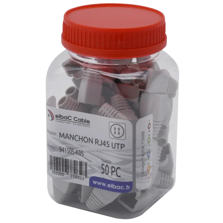 Manchon Gris Rj45 Utp Boîte 50 Pc