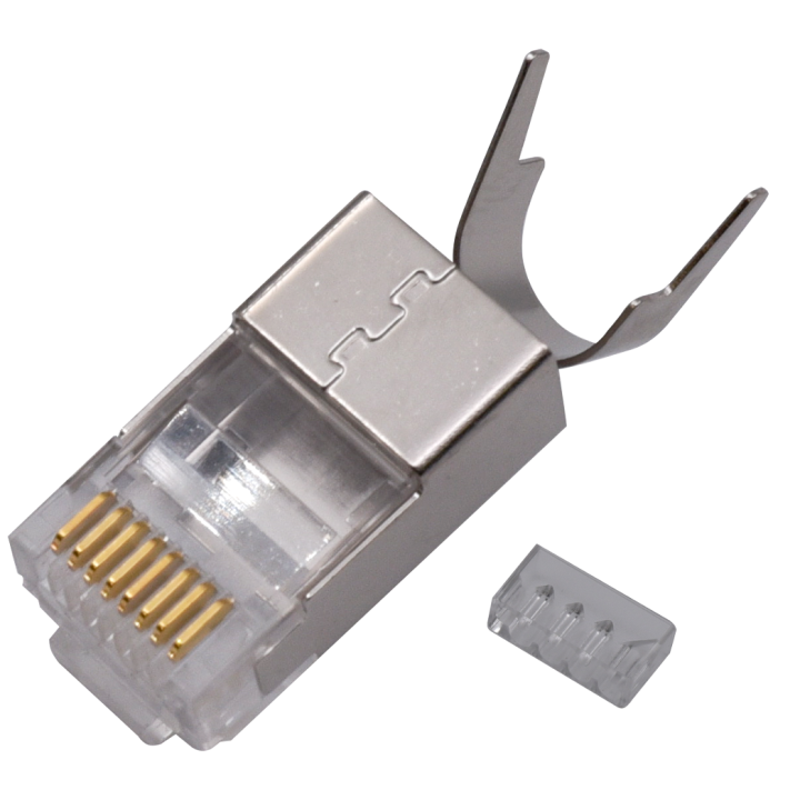 CONNECTEUR RJ45 FTP CAT6 2x4C 1.45/8 Boite 50 PC