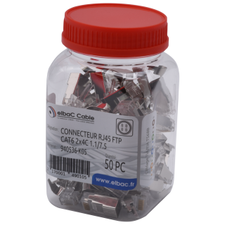 Connecteur Rj45 Ftp Cat6 2X4C 1.1/7.5