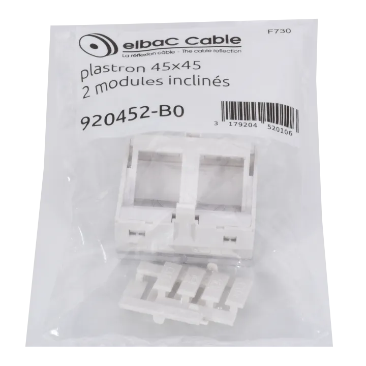 Plastron 45X45 2 Modules Incline Boîte 1 Pc