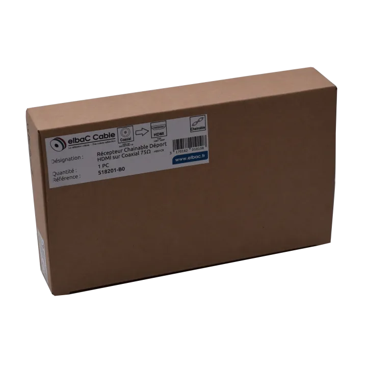 Deport Hdmi Recepteur Câble Coax - He01Cr-2 Boîte 1 Pc