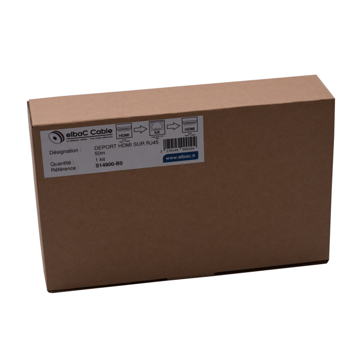 DEPORT HDMI SUR RJ45 50M - HE01S Boite 1 PC