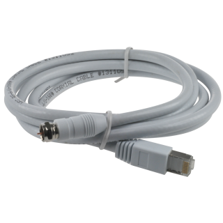 CORDON Balun RJ45 male // F  mâle  en  2 métres CE01TV