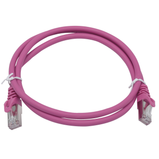 CORDON S/FTP CAT6A AWG26 LSZH ROSE 0.5M Cordon 1 PC0.5