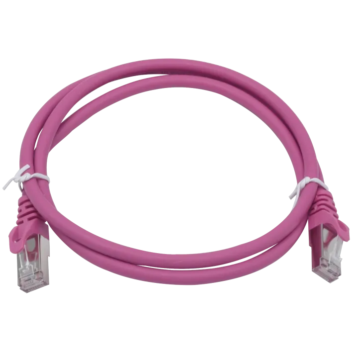 Cordon S/Ftp Cat6A Awg26 Lszh Rose 0.5M Cordon 1 Pc0.5