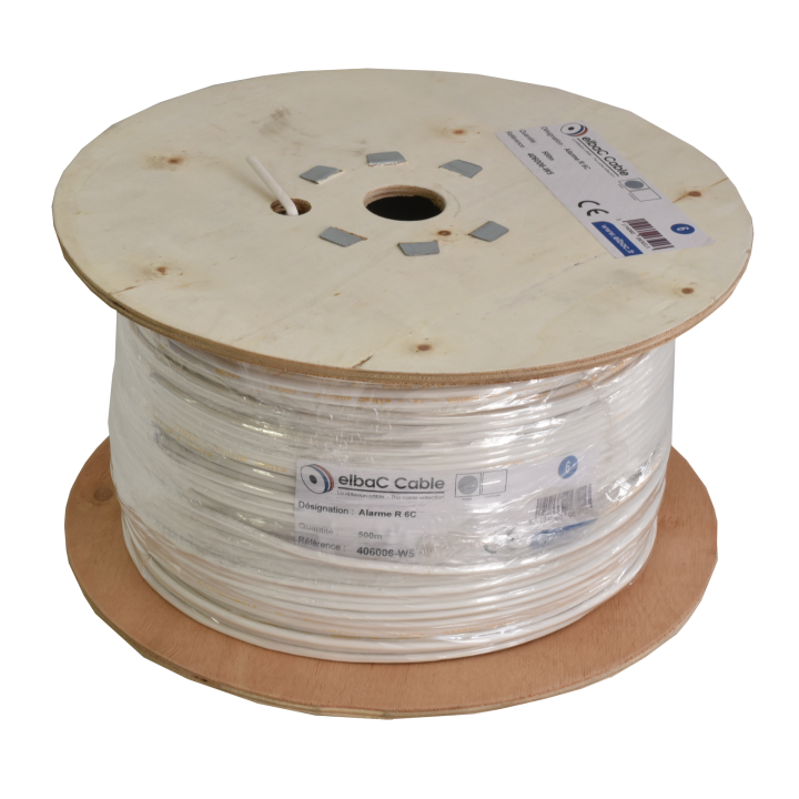 ALARME RIGIDE 06C AWG24 SCR Bob. bois 500 M
