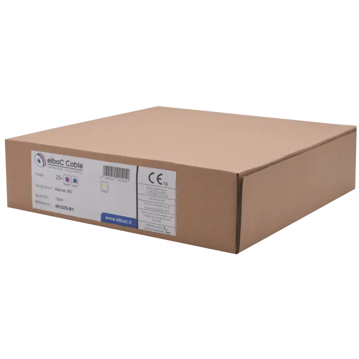 Câble Alarme Souple 20C Cu Scr Boîte 100 M