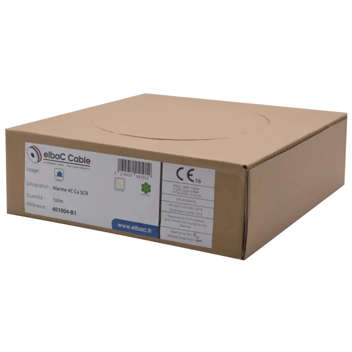 Câble Alarme Souple 06C Cu Scr Boîte 100 M