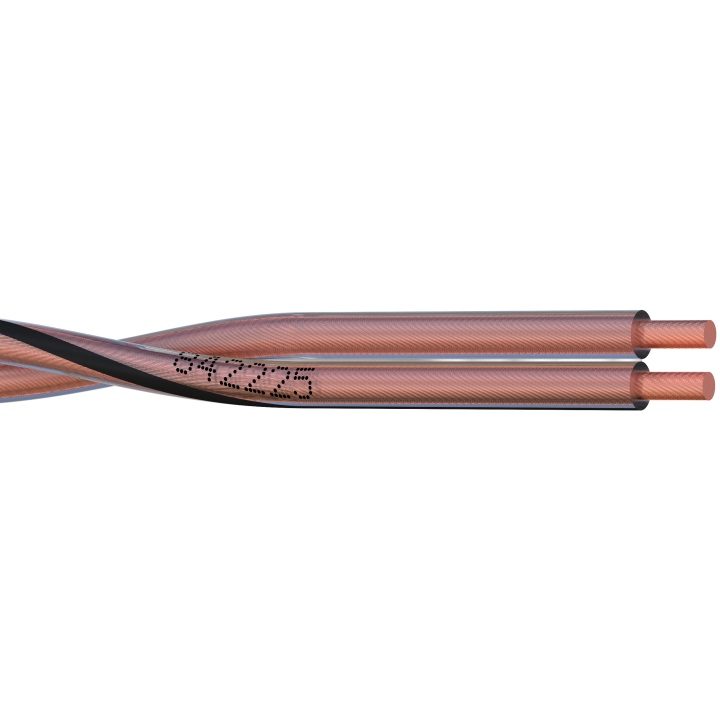 CABLE HP 2 x 2.5mm²  gaine transparente   les 100m.  842225-P1