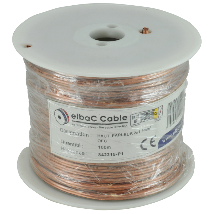 Hp 2X1.5Mm2 Sg Transp Bob. Plas. 100 M