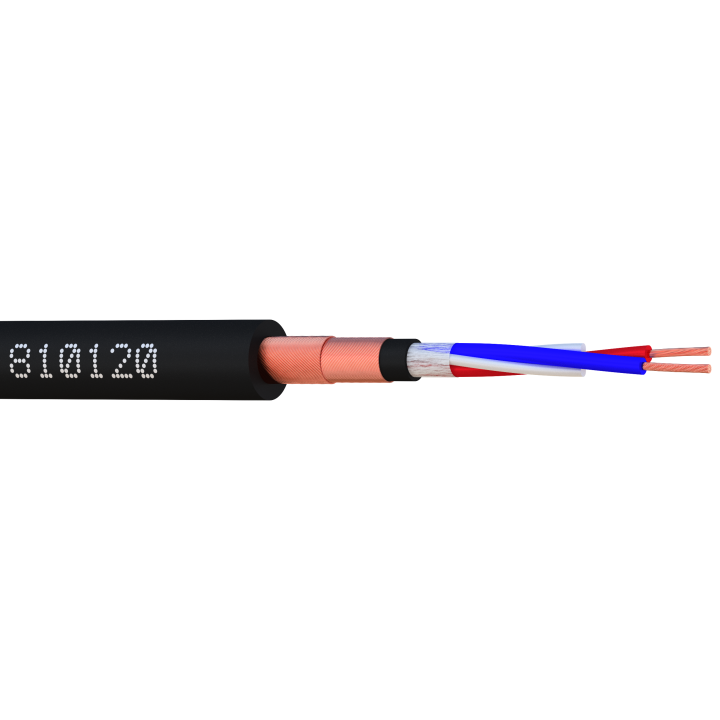 CABLE MICRO  2 cond ROND  spécial SONO 100m 810120-C1