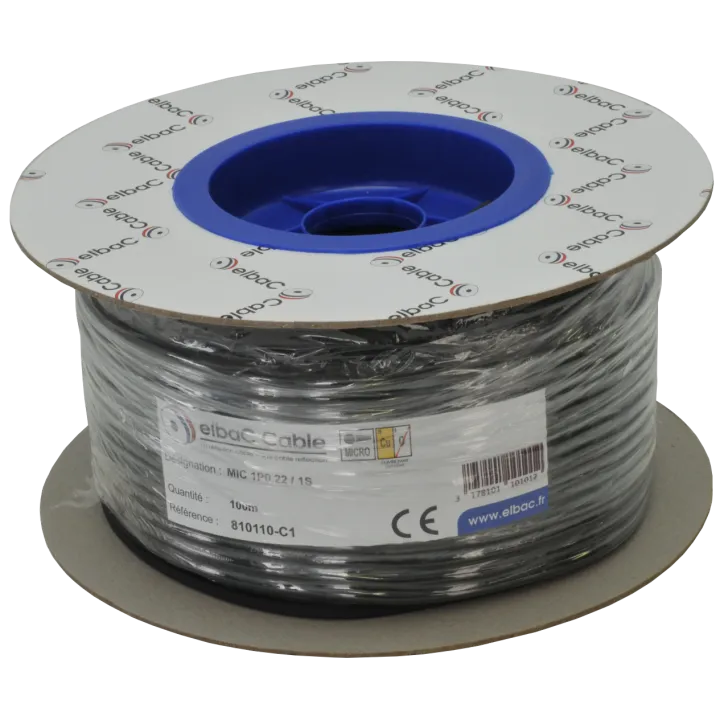 Câble Audio 2 Cond Rond 100M 810110-C1