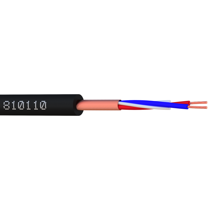 CABLE AUDIO  2 cond ROND 100m  810110-C1