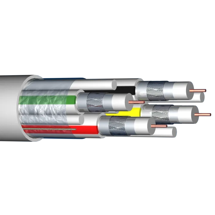 Câble Coaxial 4X17Vatc Classe A Blanc Les 100M