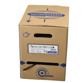 Box Câble Câble Coax 17Patc Classe A+ Noir Dévidoir 250M