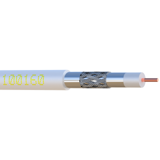 CABLE COAXIAL 17VAtC classe A triple écran BLANC 100m.