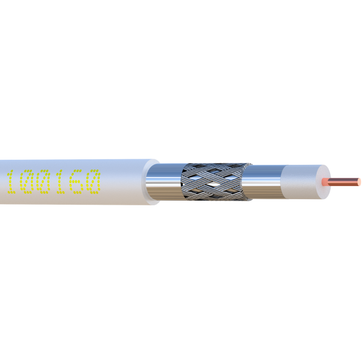 CABLE COAXIAL 17VAtC classe A triple écran BLANC 100m.