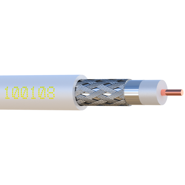 CABLE COAX 11VATC classe A BLANC bobine de 250 m