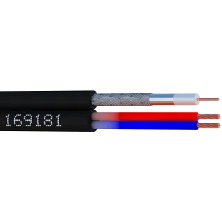 Câble Video+Alimentation - Idefi61+2X075 Couronne 50 M
