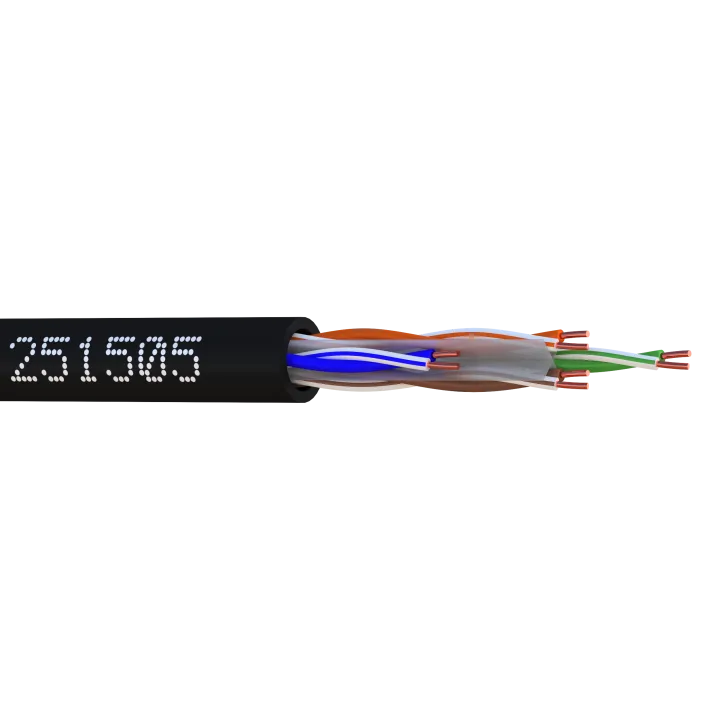 Câble Utp Cat6 Interieur/Exterieur Xl-Lszh Bob. Bois 500 M