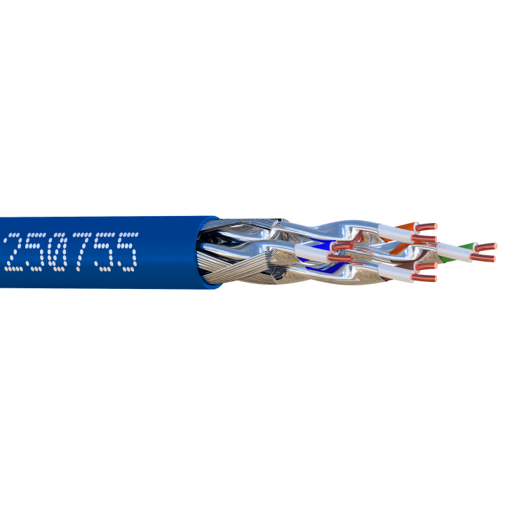 S/FTP CAT7A LSZH 1200MHZ Bob. bois 500 M