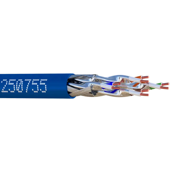 Câble S/Ftp Cat7A Lszh 1200Mhz Bob. Bois 500 M